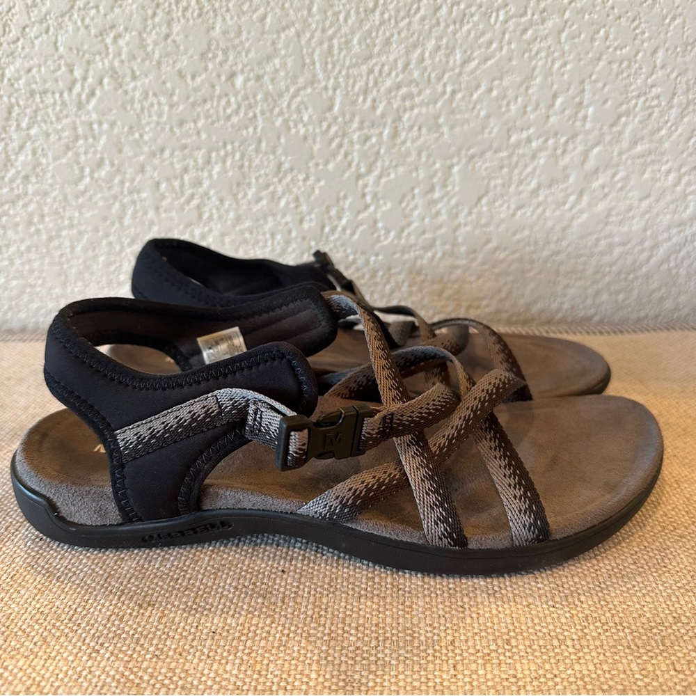 Merrell Black Charcoal Muri Lattice Sandals - Picture 5 of 13